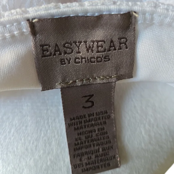 Chico's white crochet top - Picture 3 of 5